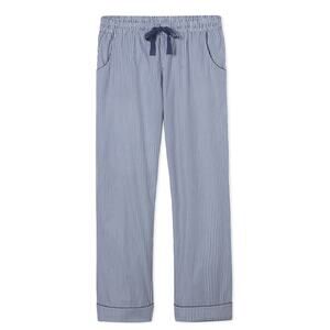 LAKE Pajamas Men's Poplin Cotton Pajama Sleep Pants Navy Stripe Extra Large XL